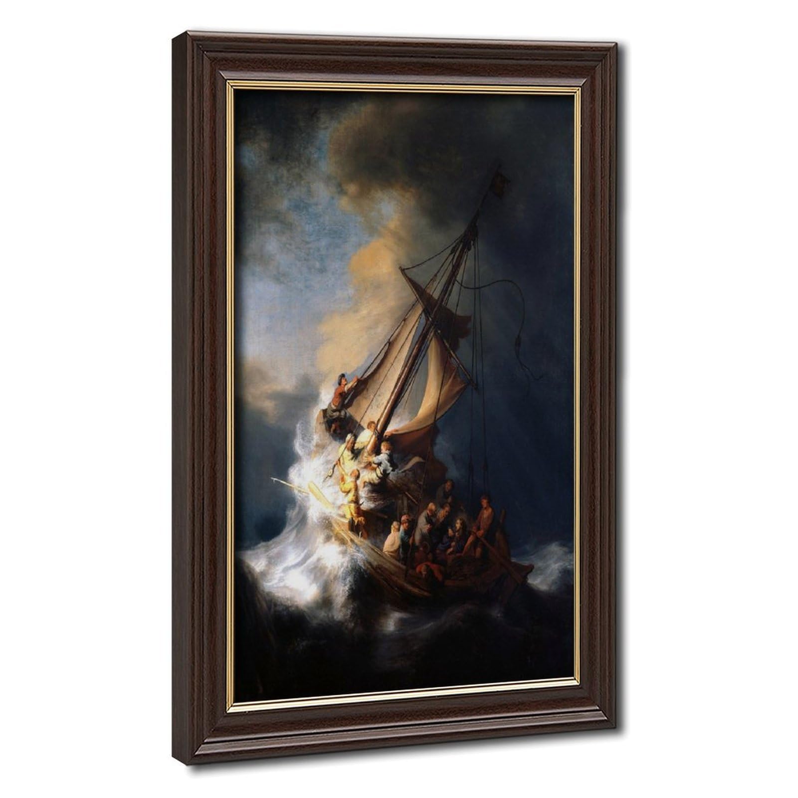 Christ dans la tempête impression sur toile WCYB 40cm tableau déco - 8