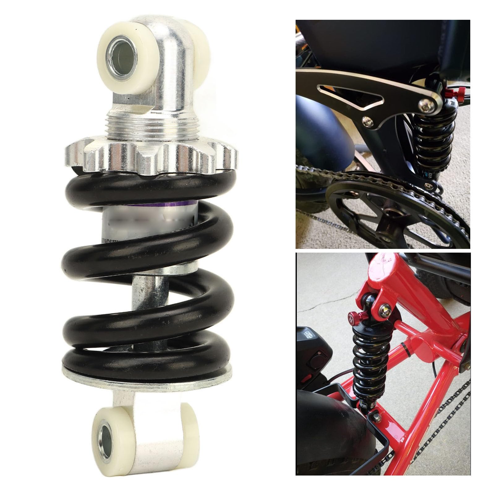 Aramox Amortisseurs à Ressort, 100mm, 1500lbs, 2 Pièces pour Mini Moto, ATV, Pocket Bike, Scooter 47-49, Amélioration de la Suspension