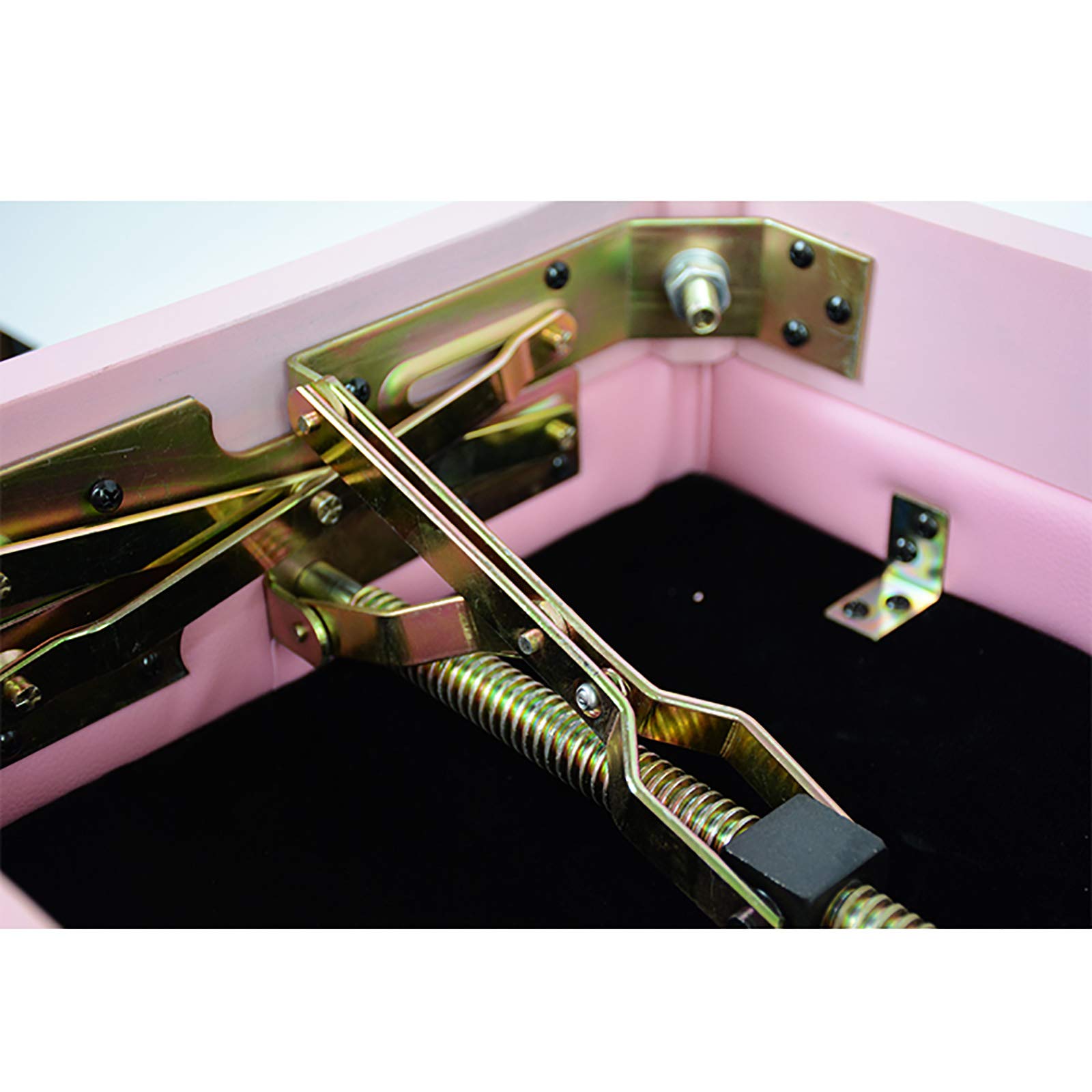 Banco de Piano Taburete Piano, Taburete de Piano, tocador, Taburete de Piano Ajustable, Banco de Teclado de Lujo con Asiento de Cuero Suave