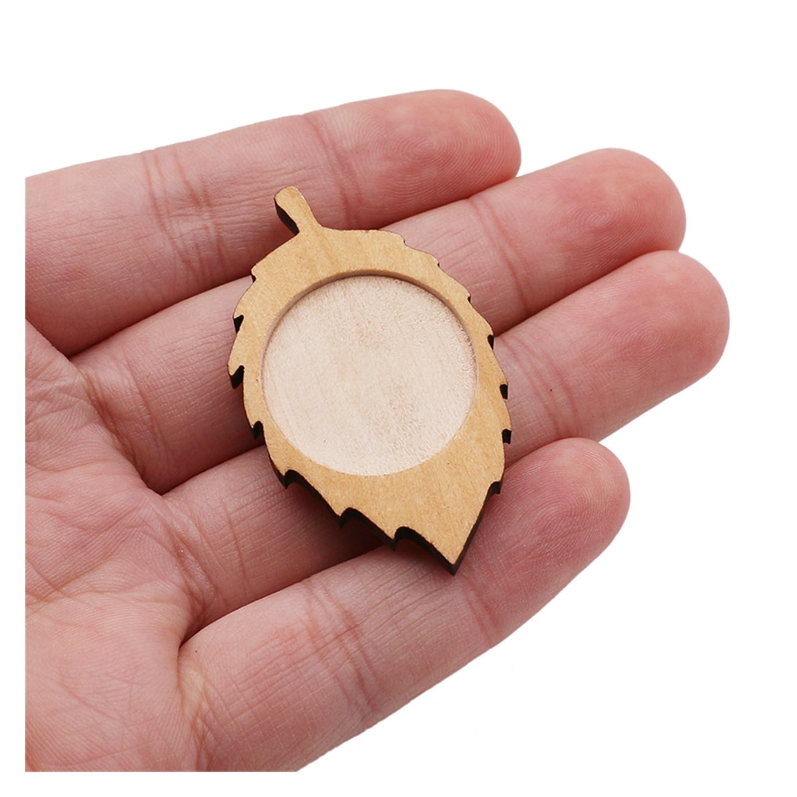 10 sztuk/partia drewno 25mm okrągła baza do broszki Cabochon Blanks tace Rooch szpilki ze stali nierdzewnej baza do kaboszonów (Color : Vertical, Size : 25mm)