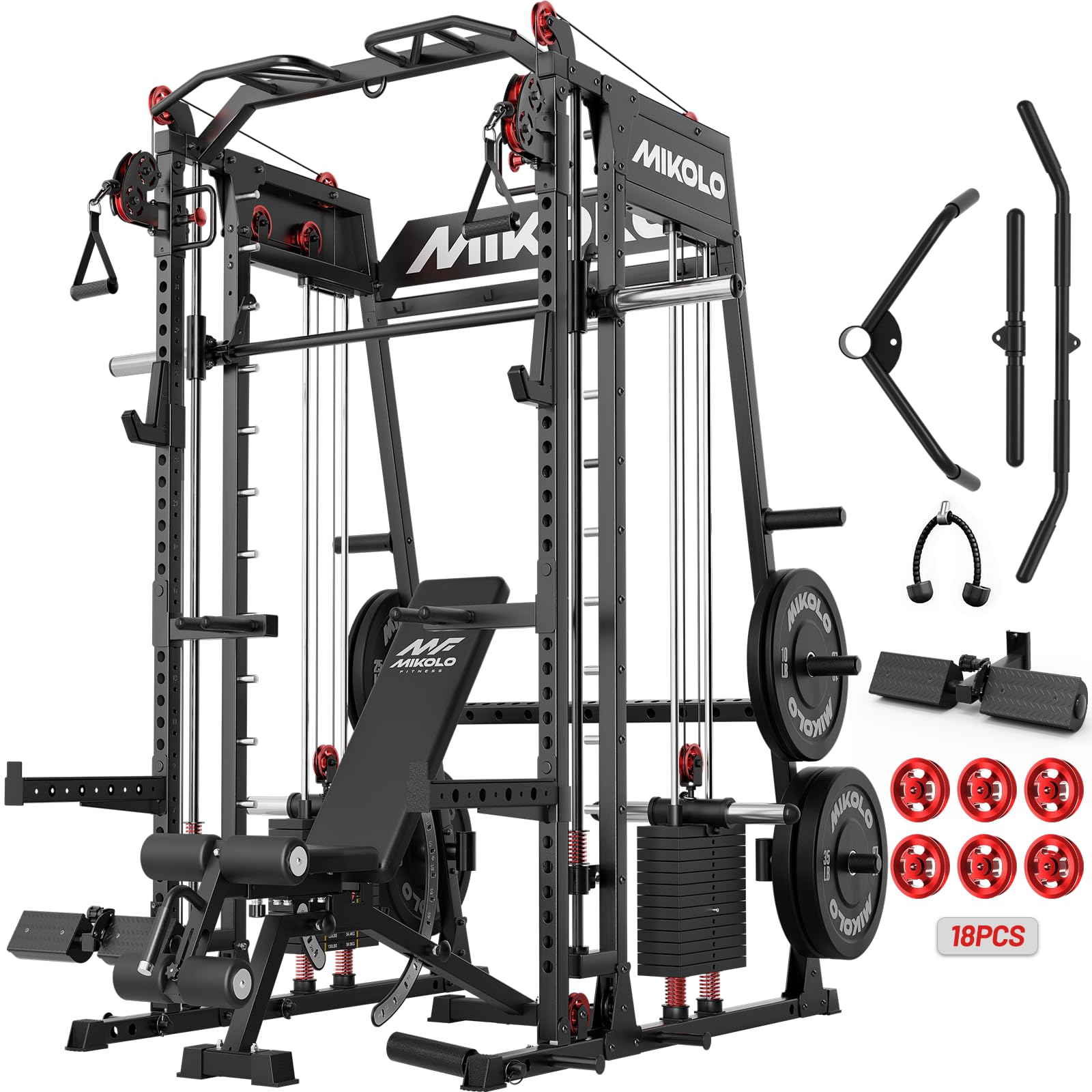 Mikolo M4 2.0 Smith Machine Squat Rack