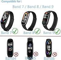 Vista 2 de Protector de pantalla compatible con Xiaomi Mi Smart Band 10 (2025) Película de borde suave curvado 3D (paquete de 3) compatible con Mi Band 8