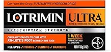 Lotrimin Ultra 1 Week Athletes Foot Treatment, Prescription Strength Butenafine Hydrochloride 1%, Cures Most Athlete s Foot Between Toes, Cream, 1.1 Oz