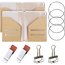 Mooliwe 2 Pack Travelers Journal Notebook Accessories Kit, Passport Size
