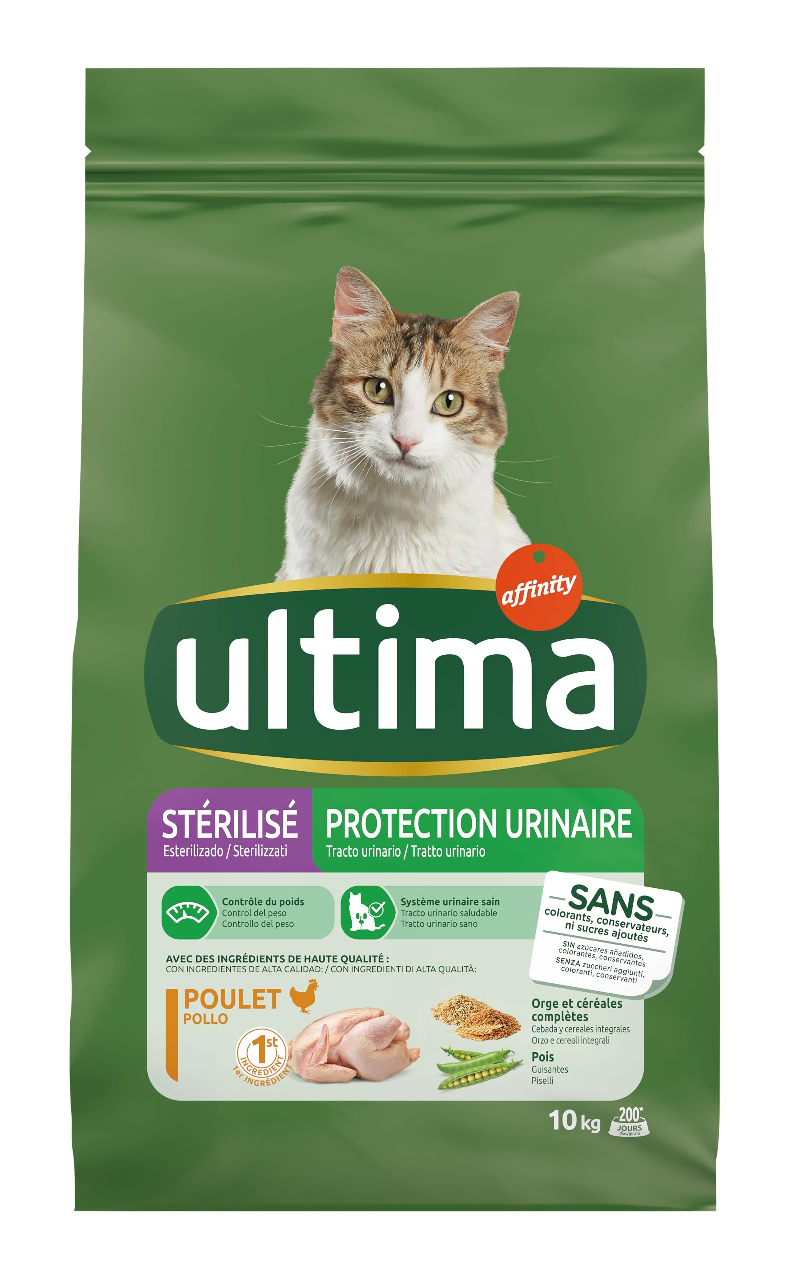 Ultima Esterilizado Tracto Urinario - Pienso para Gatos Esterilizados con Pollo -10kg