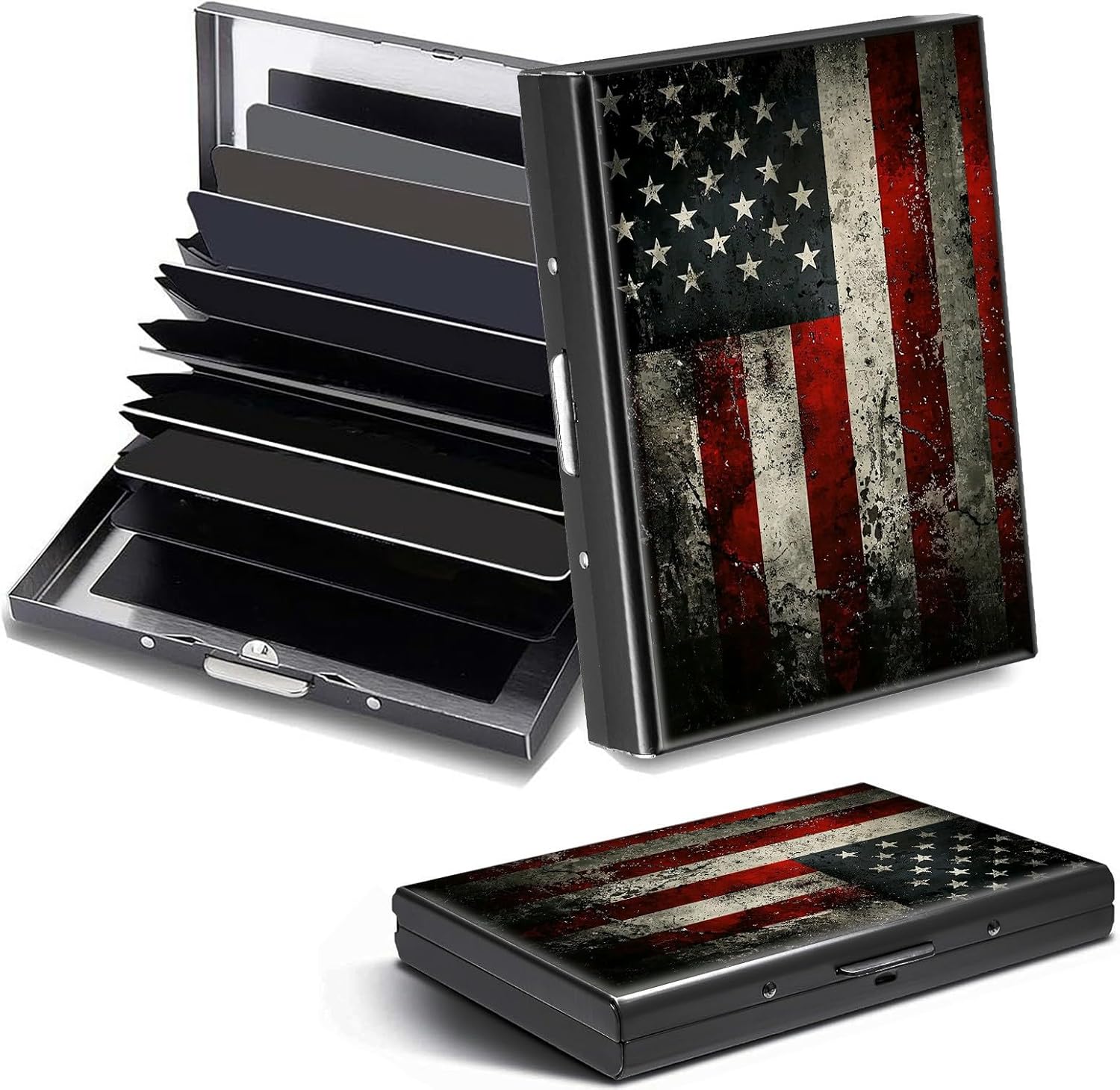 DHYYDSQZ クレジットカードホルダー ミニ RFIDブロック アルミ