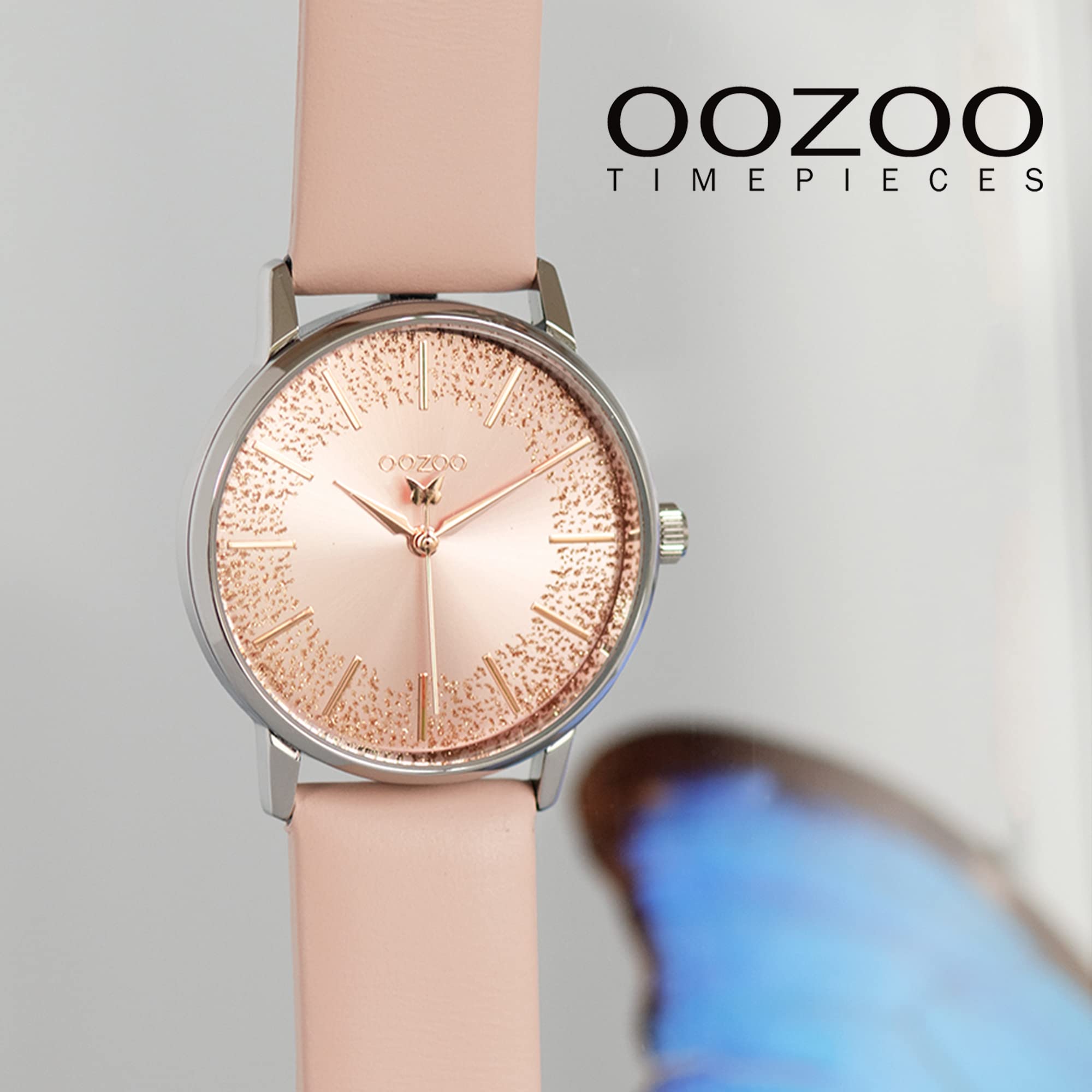 OOZOO Timepieces C10932 - Orologio da polso da donna con cinturino in pelle da 18 mm, di alta qualità per donne, elegante orologio analogico da donna rotondo