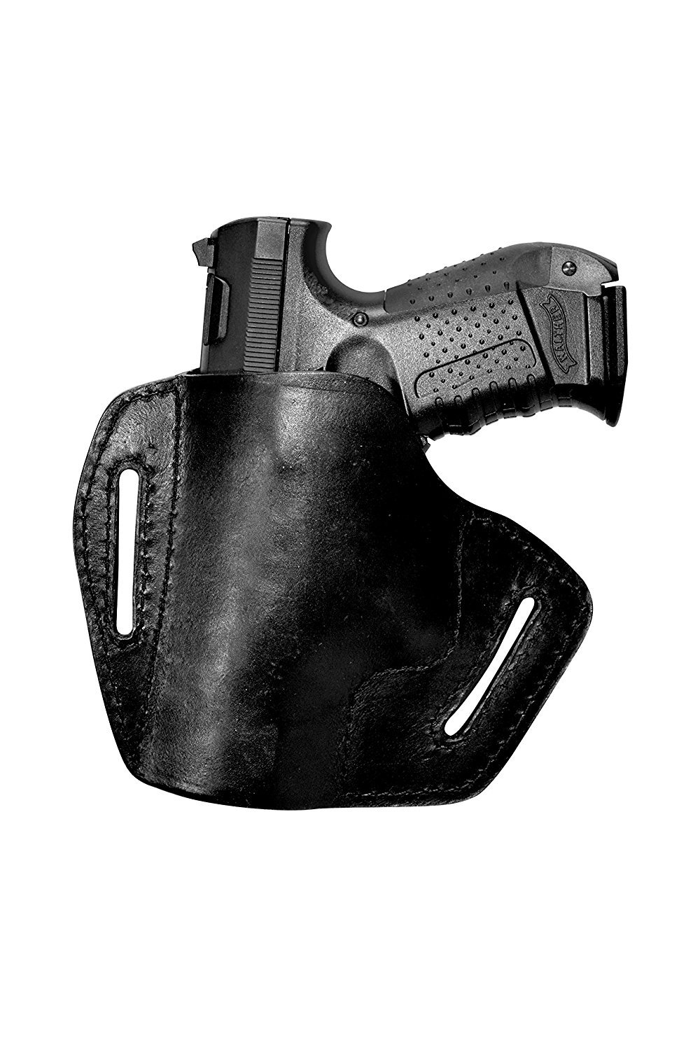 VlaMiTex UX Pistolen Leder Schnellziehholster für Heckler und Koch P30 USP SFP9 Schwarz