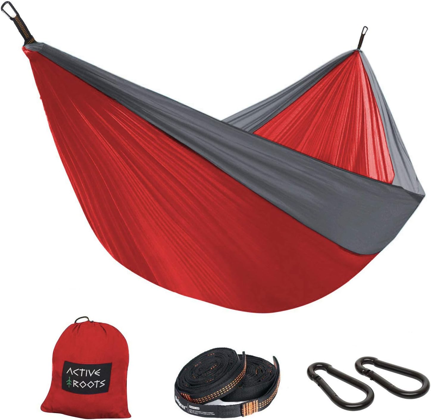Double Camping Hammock with Tree Straps - Portable Hammock, Parachute Nylon Lightweight Hammock for Backpacking, Travel, Indoor, Outdoor