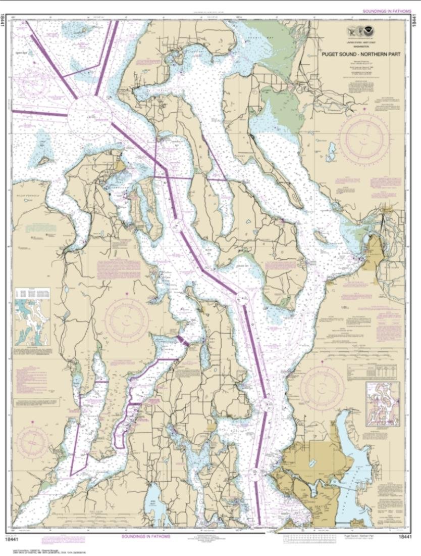 18441--Puget Sound - northern part by NOAA-image-43