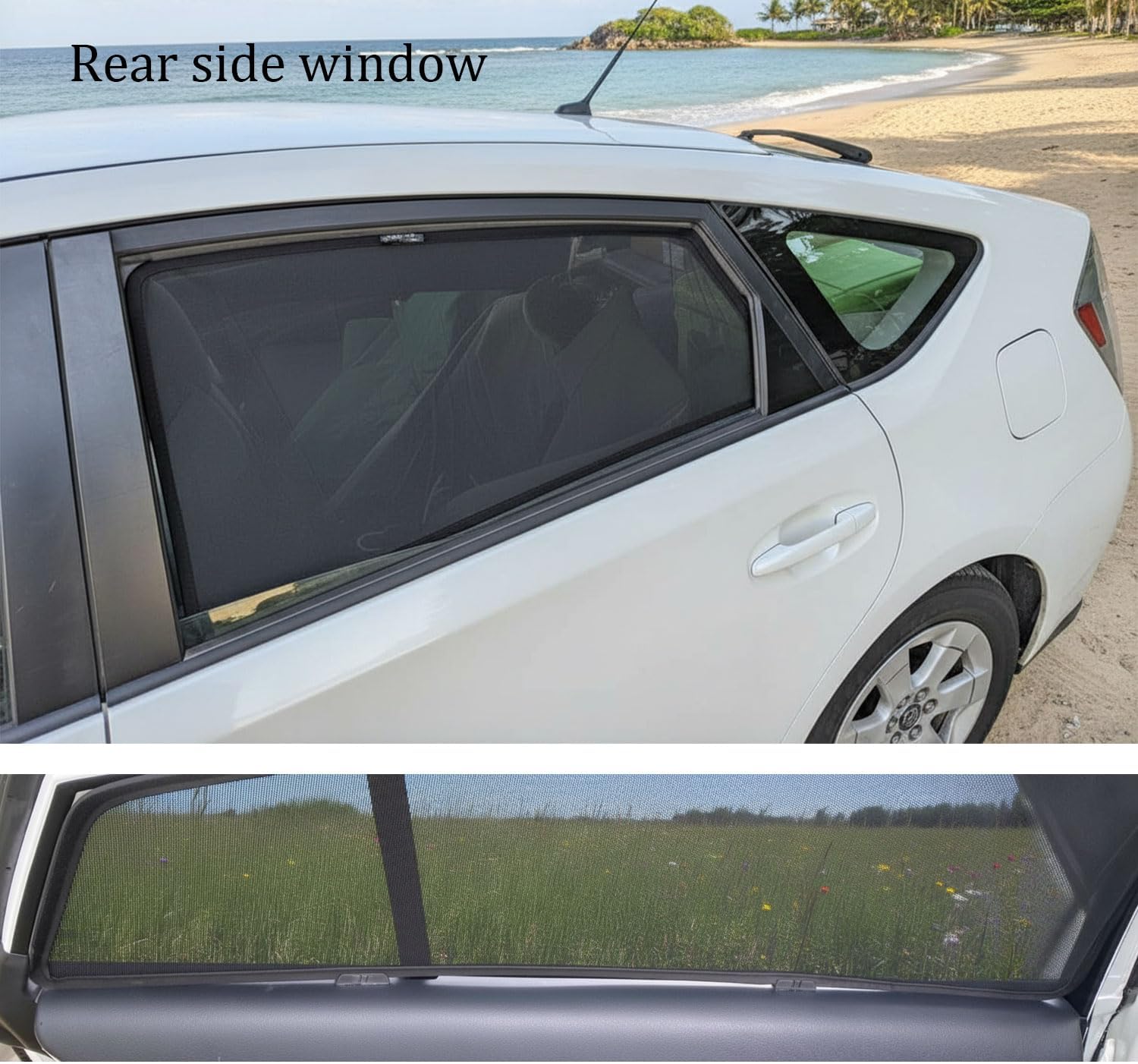 Car Window Shade for Kids Side Window Sun Shade for Prius XW20 2003-2009 Magnetic Curtain Sun UV Protection Covers for Baby Sleeping Auto Accessories,7PCS