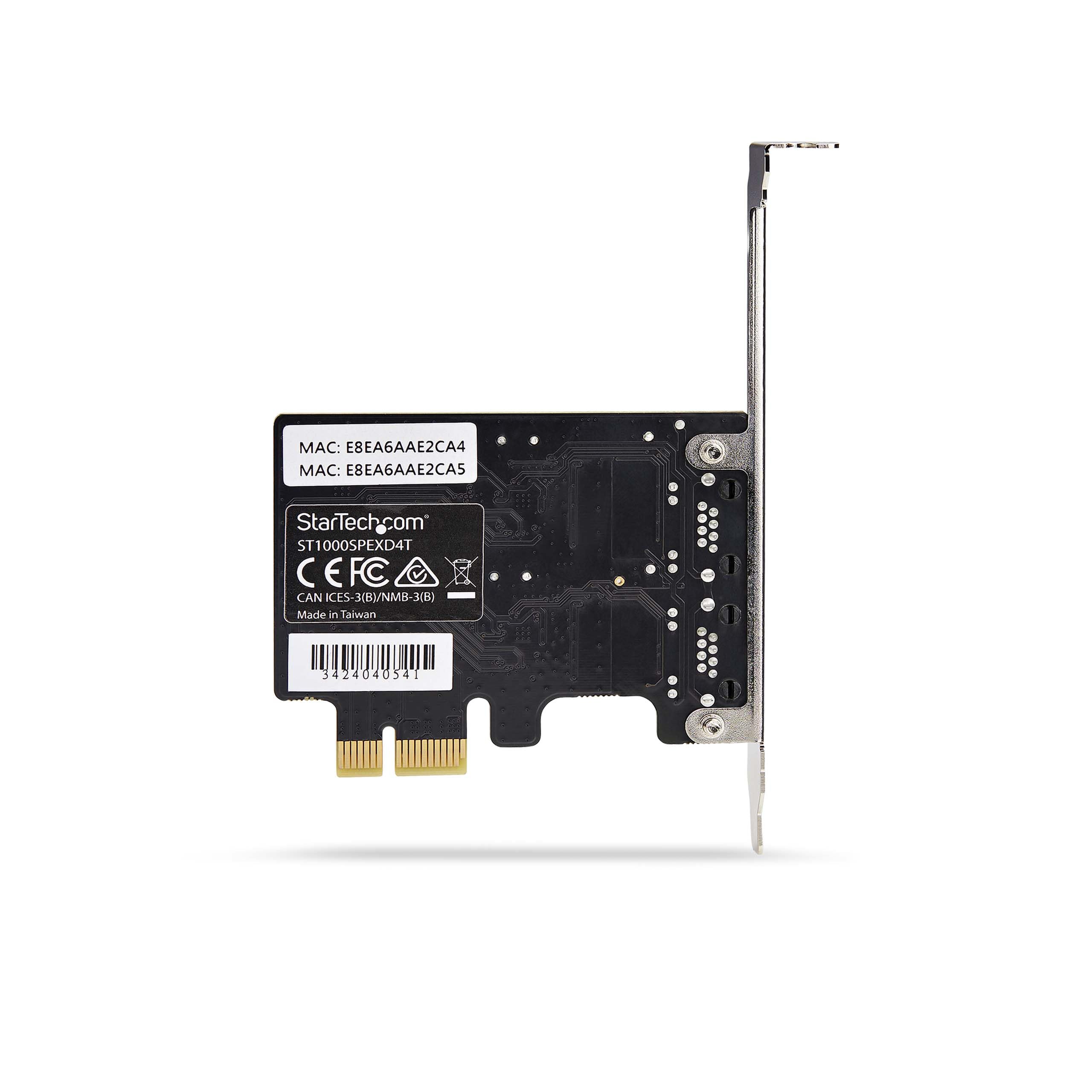 StarTech Carte Réseau PCIe à 2 Ports Gigabit, NIC (ST1000SPEXD4T) | 10/100/1000Mbps, Double Realtek RTL8111H, Trames jumbo 9K, Wake-on-LAN, VLAN, Adaptateur, Plug and Play