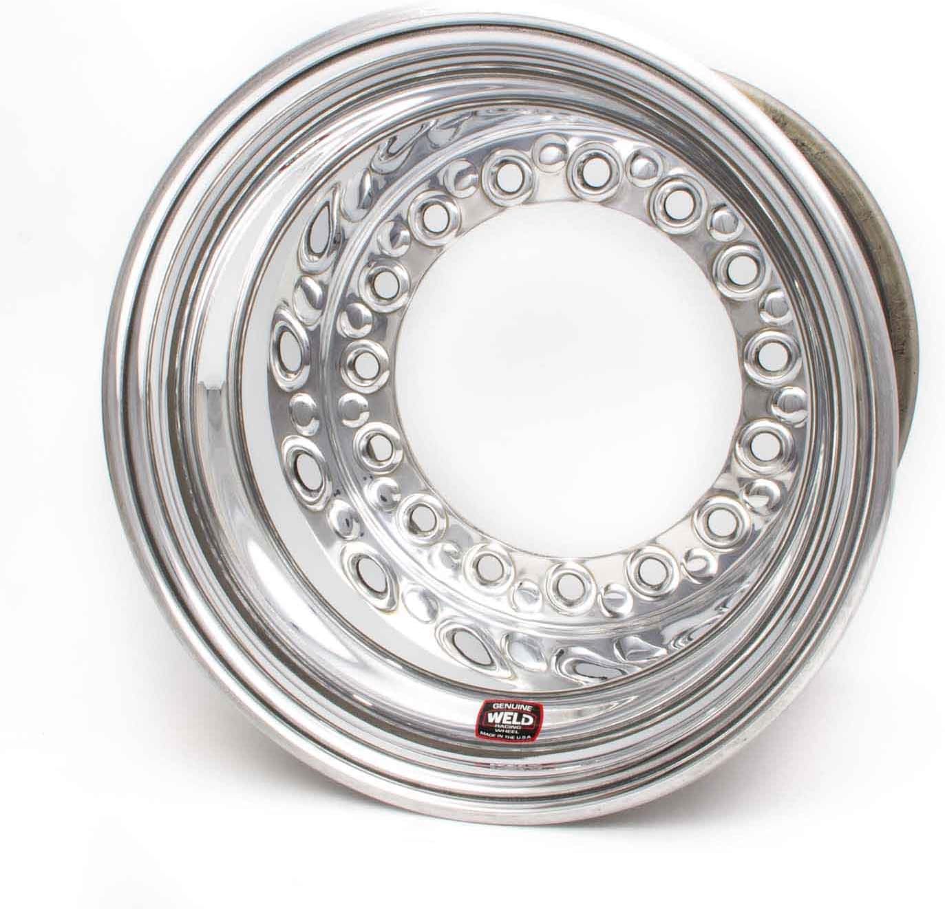 WELD RACING Wheel, Wide 5 XL, 15 x 14 in, 4.000 in Backspace, Wide 5 Bolt Pattern, Aluminum, Polished, Each
