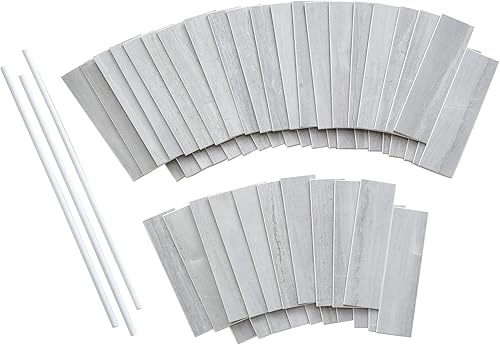 Miniatura 18 de Aspect Azulejos de Collage Autoadhesivos en Gris Subway (Kit de 15 Pies Cuadrados)