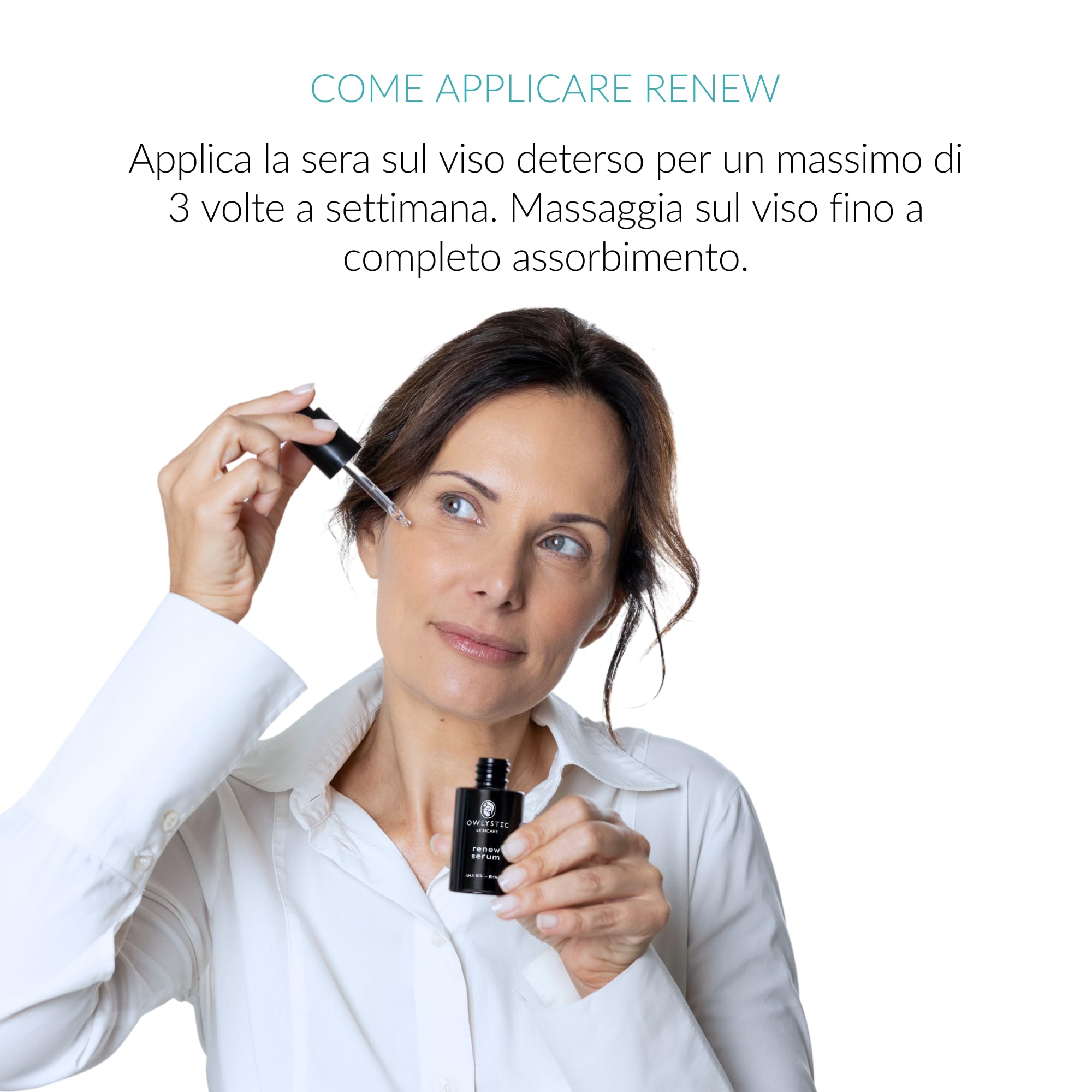 AHA BHA serum złuszczające do twarzy z kwasem hialuronowym, wyprodukowane we Włoszech - Serum przeciw niedoskonałościom, wygładzanie, przeciwzmarszczkowe dla promiennej i jednolitej skóry, 30