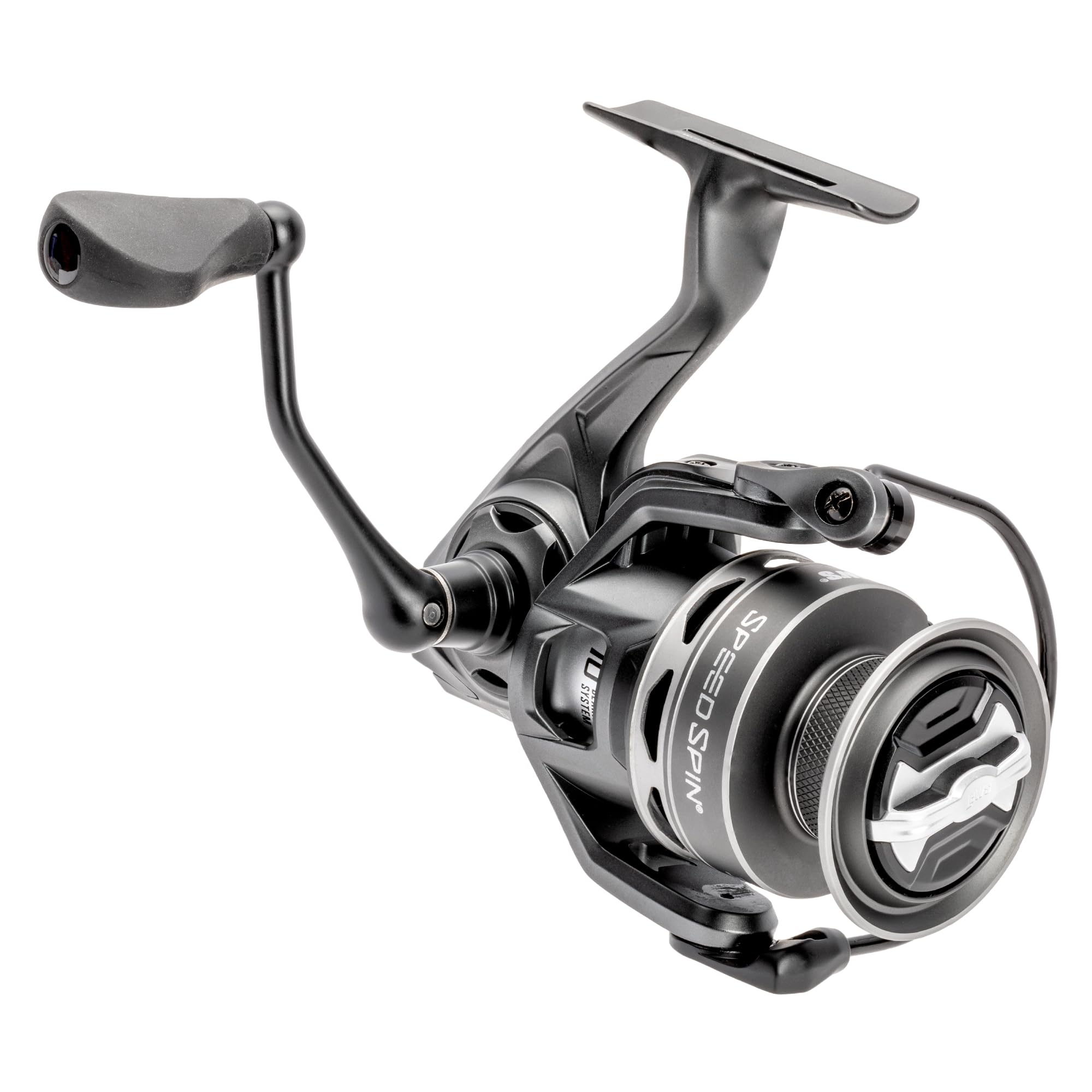 Lew's Speed Spin Spinning Fishing Reel, 8+1 Bearings, Graphite Frame and Sideplate, Solid Brass Speed Gears, Speed Lube, Multi-Disc Drag, Gray