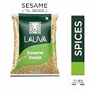LAUVA Safade Til | Tal | Indian Spice - Whole Fresh and Natural White Sesame Seeds - 500G gallery image