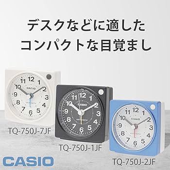 カシオ コンパクトサイズ電波時計 TQ-750J-7JF d2ldlup TQ-750J-7JF | CASIO