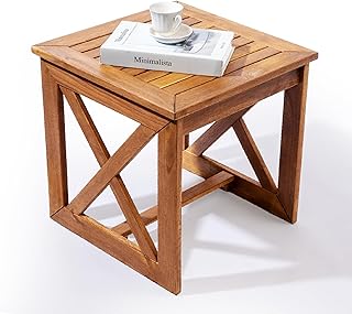 Acacia Wood Outdoor Side Table