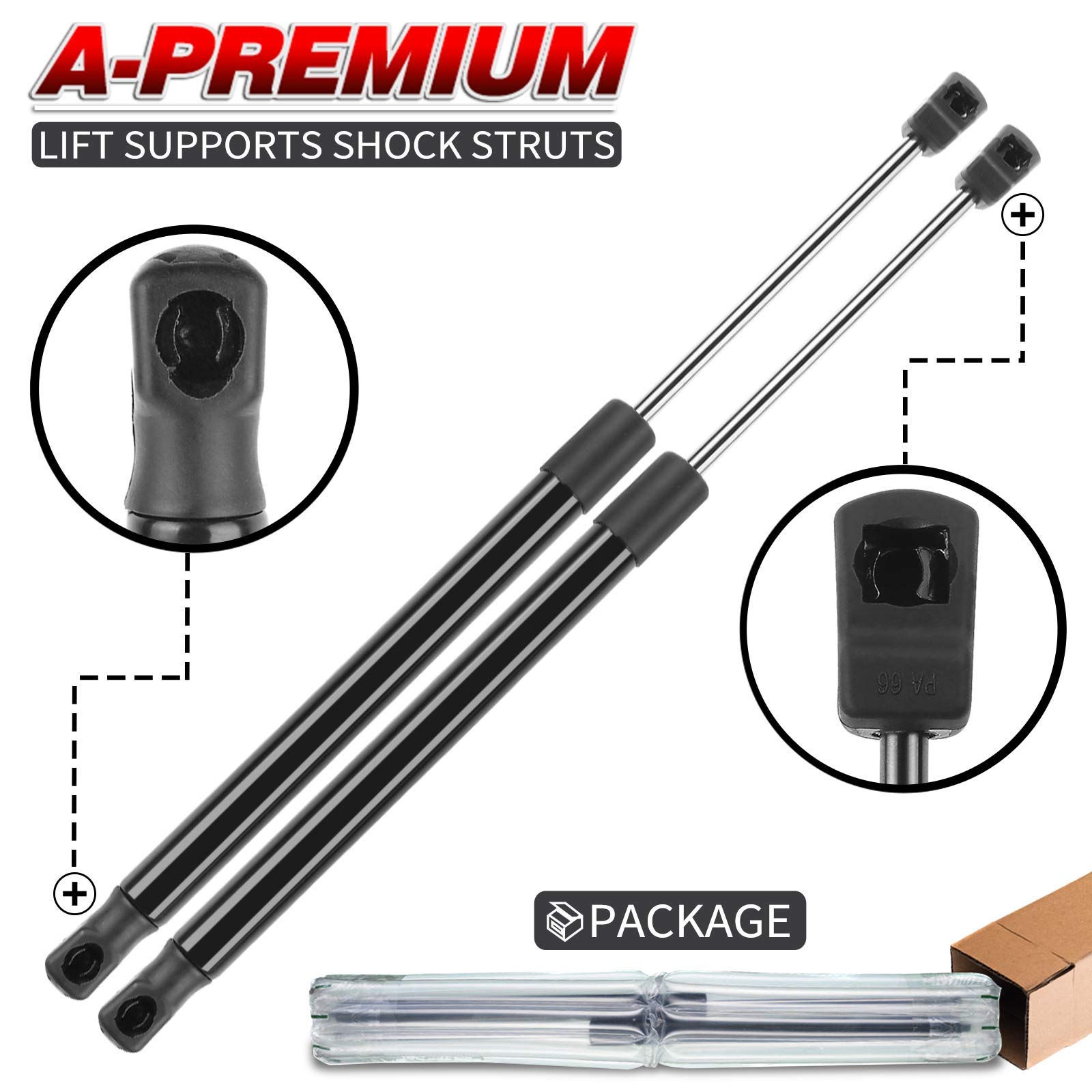 A-Premium Front Hood Lift Supports Lift Supports Shock Struts Compatible with Cadillac ATS 2013-2017 Set of 2