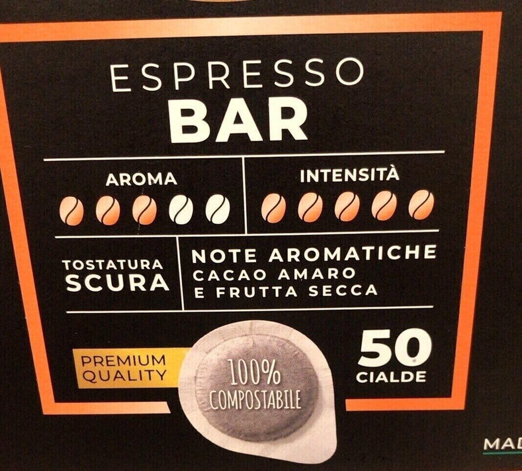 6er-Pack Caffè Motta Espresso Bar Caffè in Cialde,Neapolitanischer Espresso 50 Kaffeepads ESE 44 mm + Beni Culinari Kostenloser Schlüsselanhänger