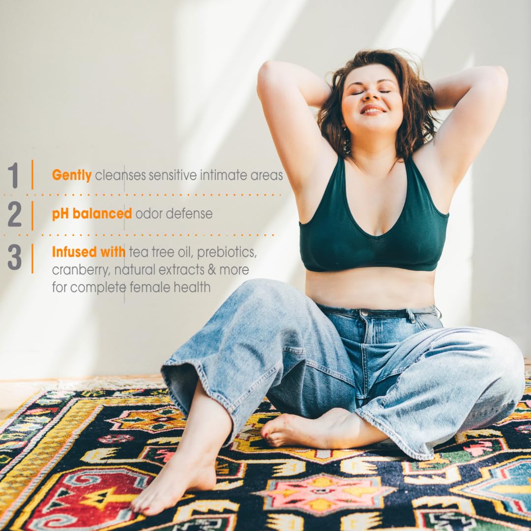 vH Essentials Daily Feminine Wash - 6 Fl Oz - Odor Eliminating Vaginal Wash with Tea Tree Oil, Prebiotics and Lactic Acid for pH Balance, Odor Defense and Vaginal Health: Original 10 Fl Oz (Pack of 1)