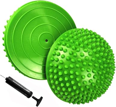 2PCS Hedgehog Balance Pods, Half Ball Balance Trainer with Pump