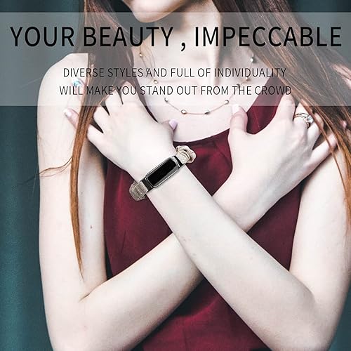 Miniatura 6 de Correas elásticas compatibles con Fitbit Luxe Bands, pulsera elástica de tela suave de repuesto para Fitbit Luxe Fitness Tracker, pequeñagrande