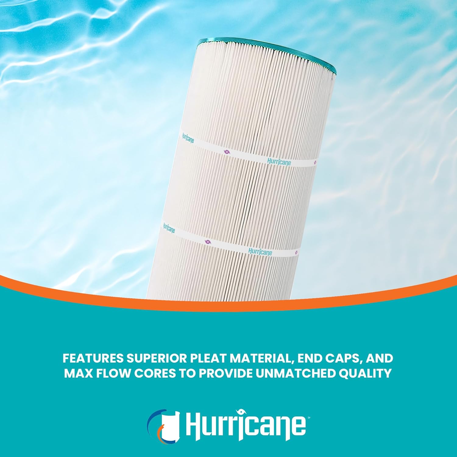 Hurricane Filters HF8610-01 Advanced Pool Filter Cartridge - Replacement for PA100, Unicel C-8610, Filbur FC-1290, Hayward Star Clear II C1100