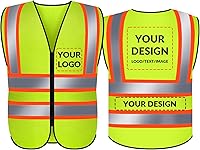 Vista 46 de BeautyWill Chaleco de seguridad personalizado con logotipo Clase 2 Chaleco reflectante de alta visibilidad Chaleco de trabajo protector