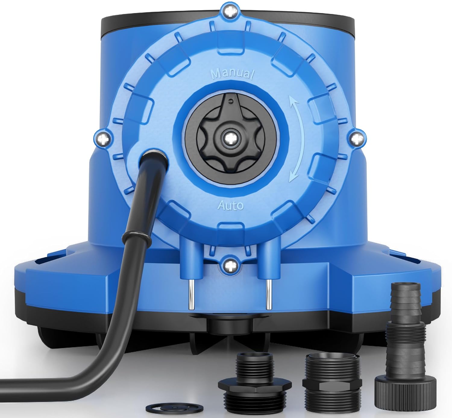 FOTING Swimming Pool Cover Pump Water Removal with 3/4” Check Valve Adapter & 25ft Power Cord