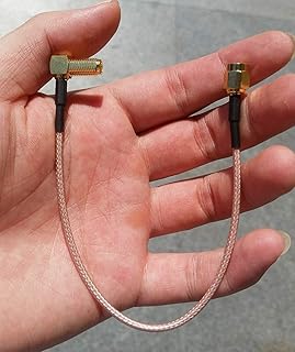 SMA Male to Right Angle SMA Female Cable SMA Male to SMA Female 20cm RG316 Cable