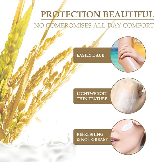 2PCS Relief Sun Organic sunscreen SPF50, 50ml Skin Care Solution