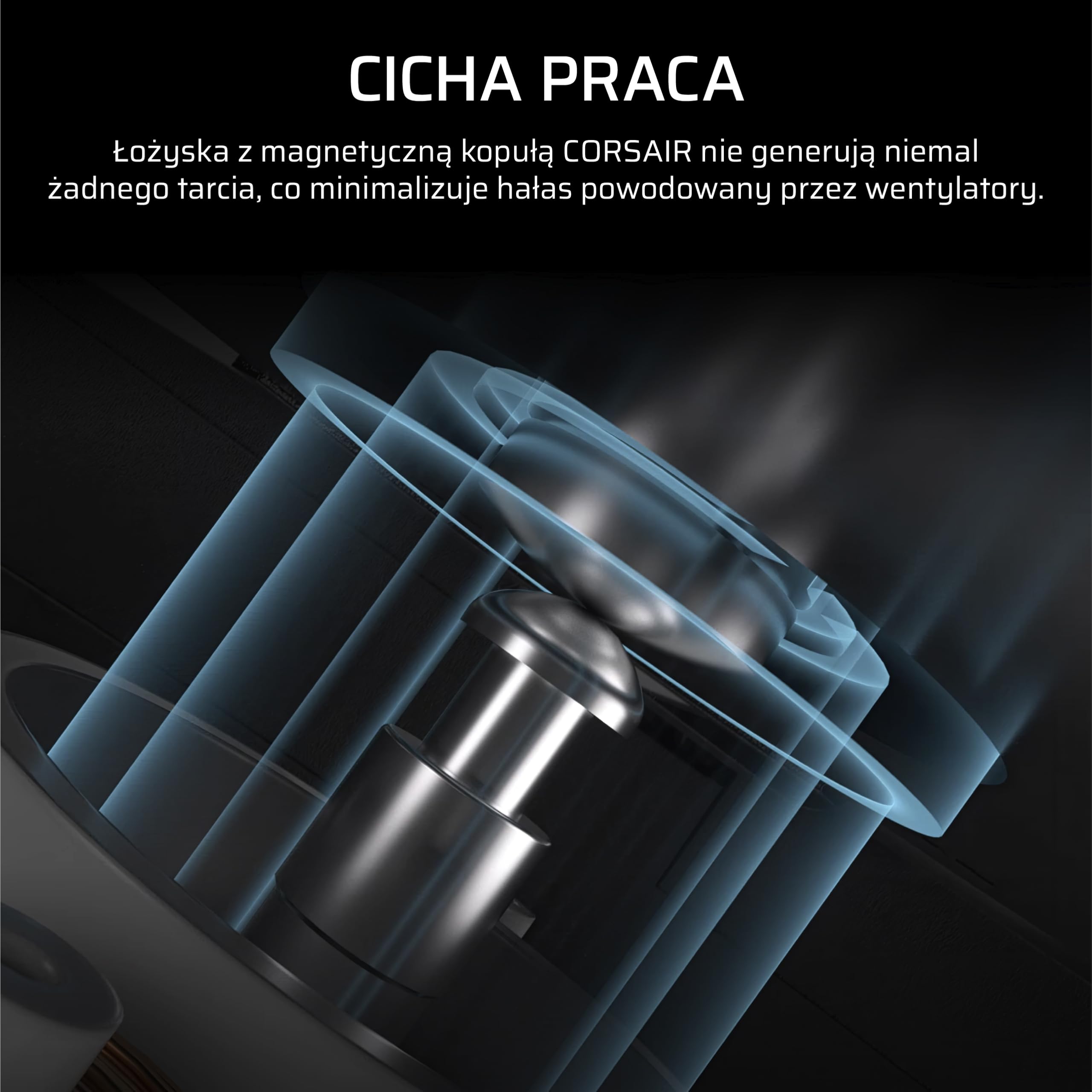 CORSAIR iCUE LINK RX120 MAX 120mm PWM Gruby Wentylatory z Koncentrator iCUE LINK – Wysokie Ciśnienie Statyczne – Polimeru Ciekłokrystalicznego – Łożysko z Magnetyczną Kopułą – Zestaw Trzech – Czarny