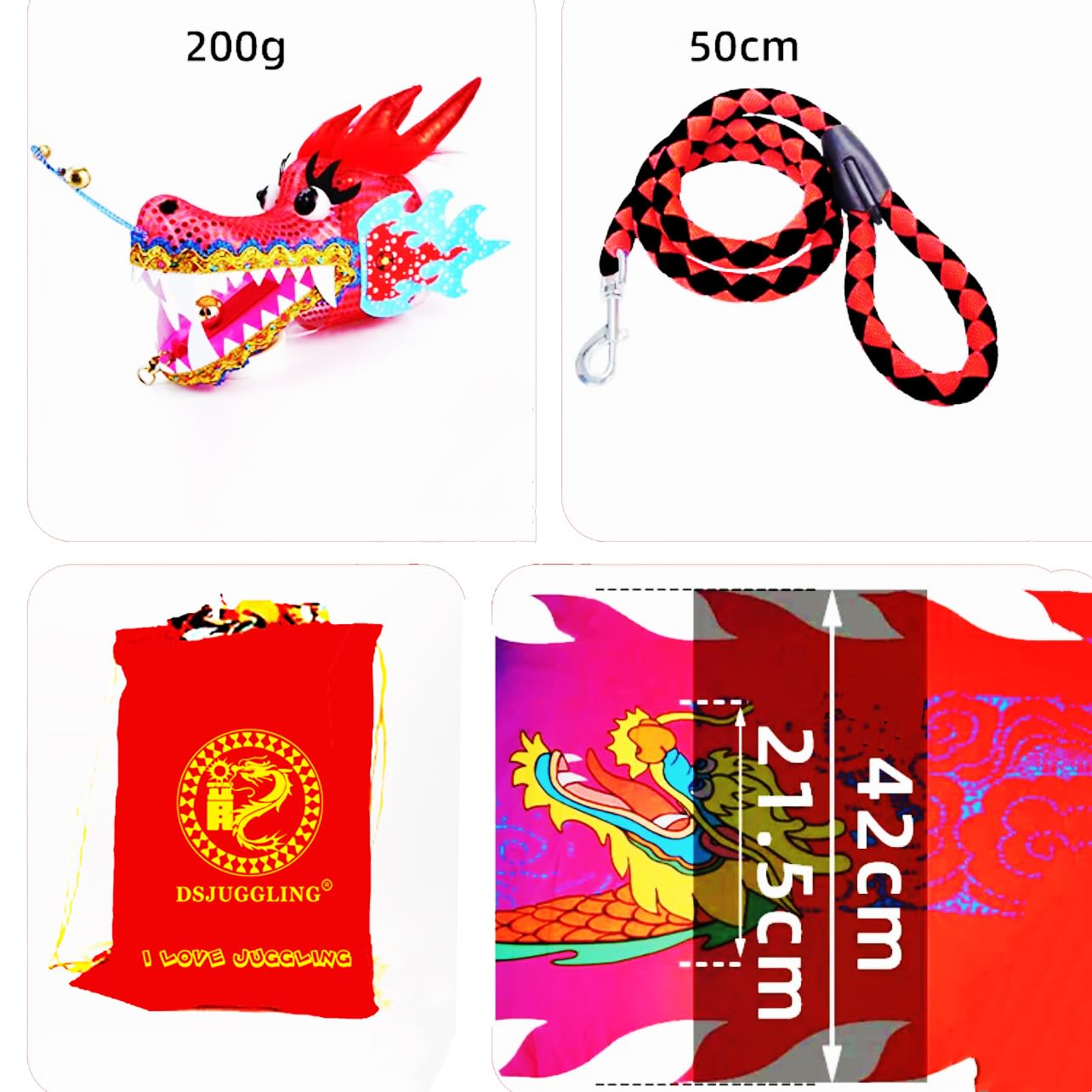 Cinta De Danza Del Dragón Chino – Poi De 6 A 10 Metros Con Cuerda Y Mochila – Ejercicio Al Aire Libre, Malabares Y Fitness – Para Principiantes Y Todas Las Edades