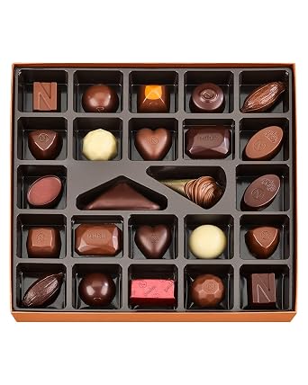 Neuhaus Belgian Chocolate Classic Discovery Collection 24 Timeless Neuhaus Pieces Assorted Milk, White & Dark Chocolate Pralines Gourmet Chocolate Gift