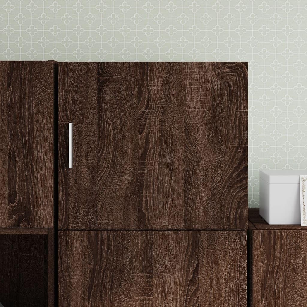 Armadio da parete marrone effetto rovere, 45 x 42,5 x 40 cm, in