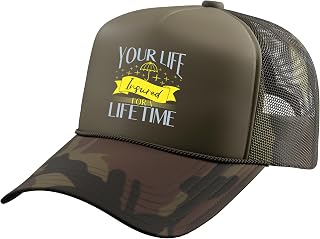 Your Life Insured for a Lifetime Health Insurance Advisor Trucker Hat with Adjustable Mesh Back