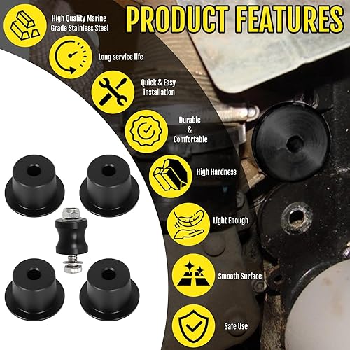 Miniatura 3 de para Can-Am Solid Motor Mounts Kit Aislador Amortiguador #707001169 707000949