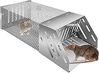 Vista 1 de Humane Rat Trap, Automatic Continuous Cycle Mouse Traps, Catch Rat Trap Cage, That Work for Indoor and Outdoor Small Animal - Mouse Voles Hamsters