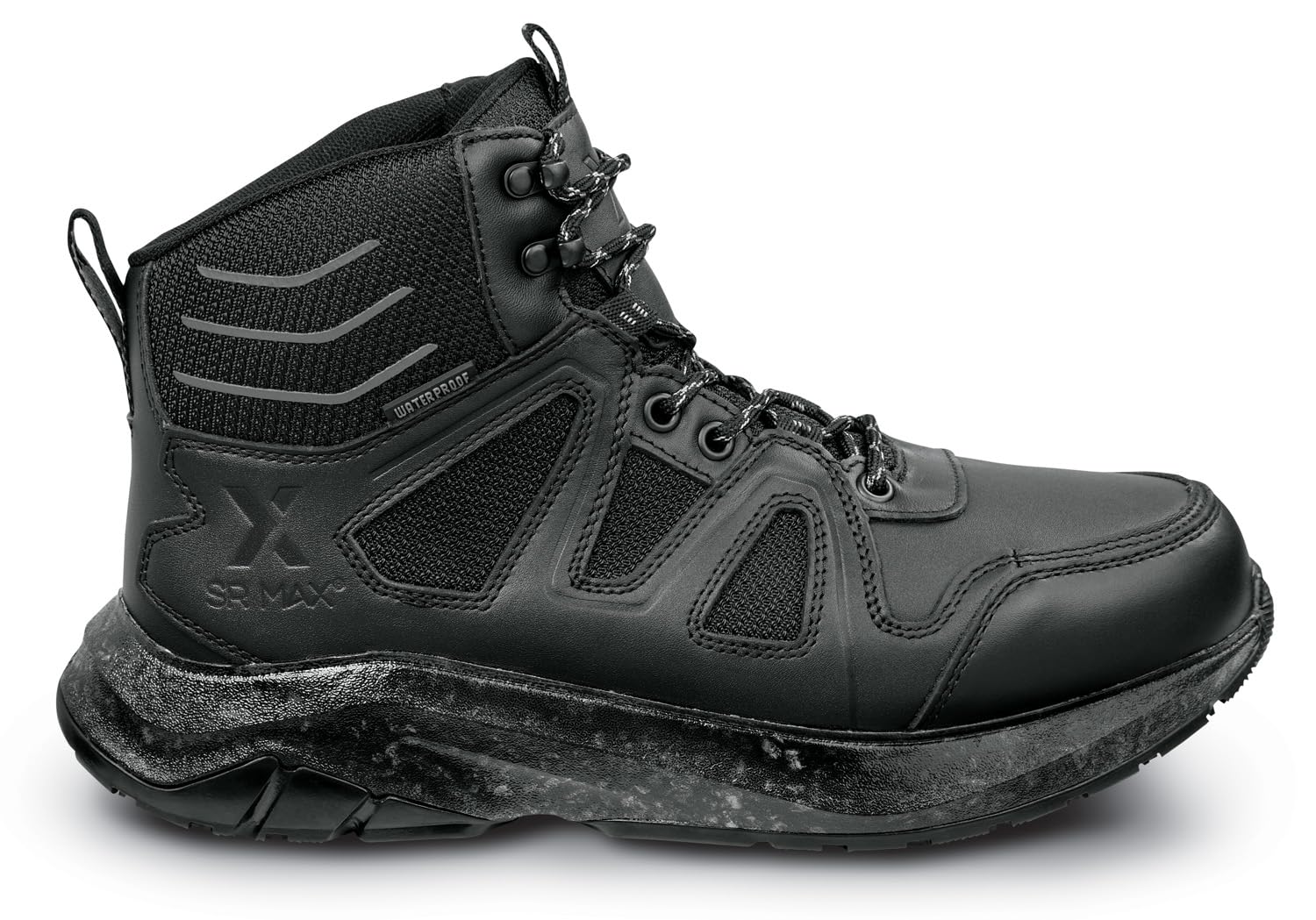 SR Max Roxborough, Men's, Black, Soft Toe, WP, MaxTRAX Slip Resistant, 6 Inch Work Hiker (11.0 EW)