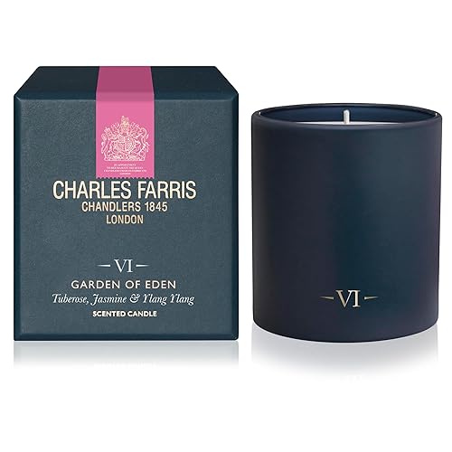 Charles Farris Luxury Scented Candle – 1 Wick, Hand-Poured, Long