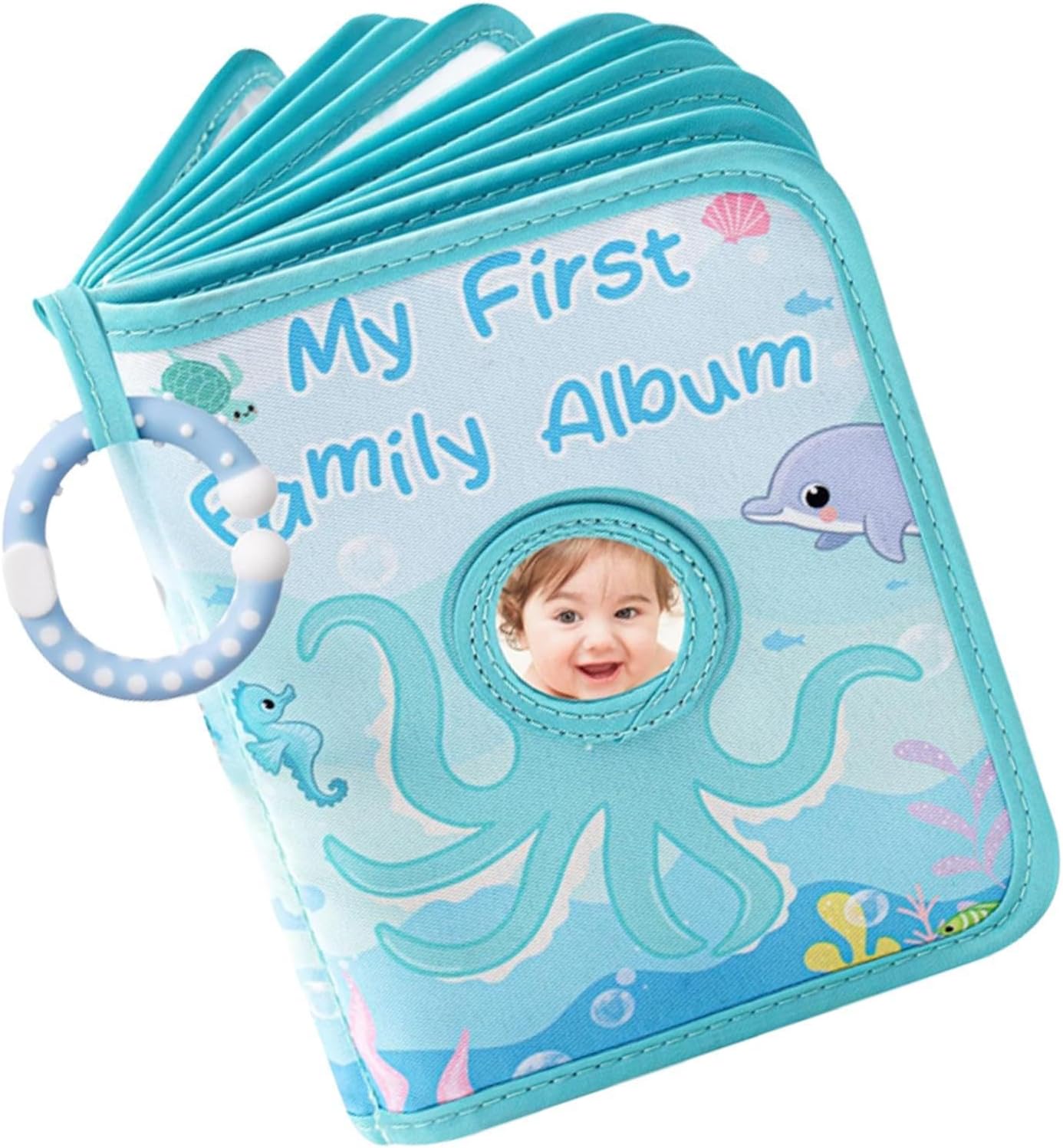 First Photo Album,Family Milestone Memory Book,Children's Soft Photo Book - for Parents Multigenerational Households Pre-Birth Preparation
