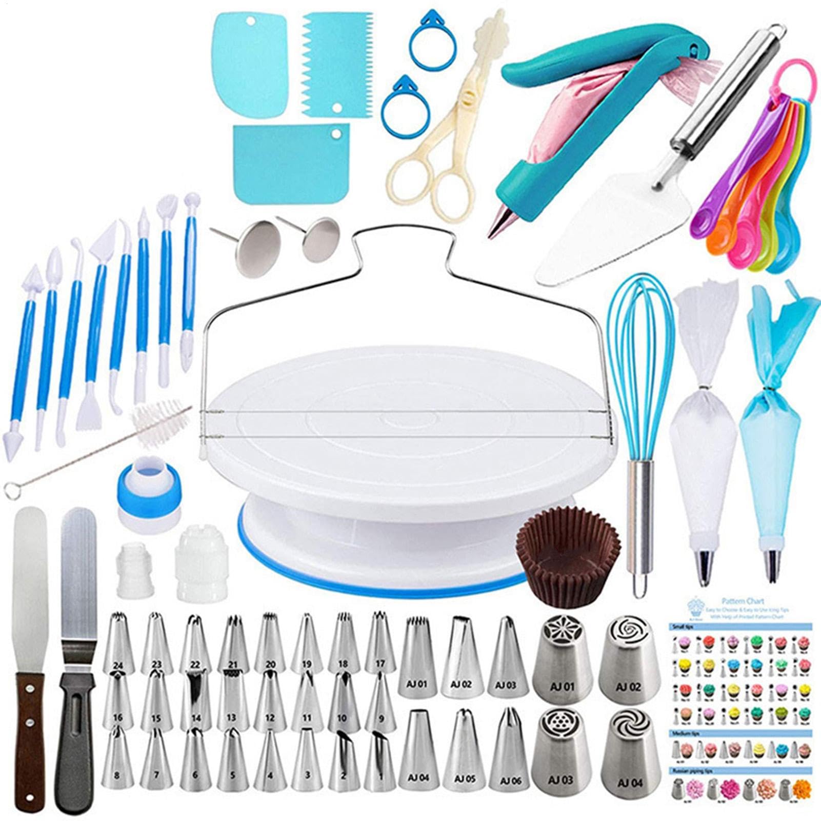 Juego de decoración de pasteles - juego, principiante | Accesorios para | hornear con un pastel sin braguitas, bolsas rociadoras