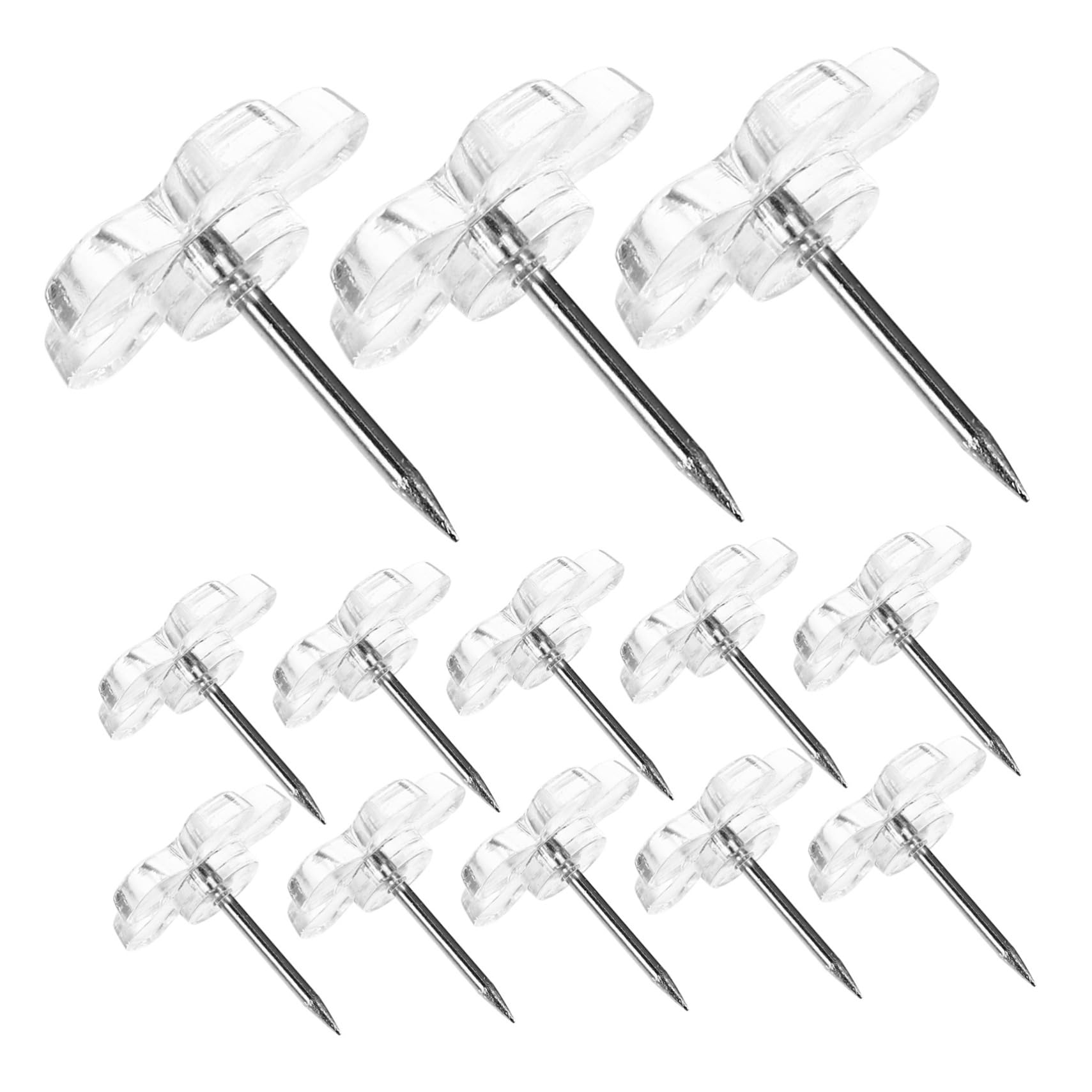 4 Sets Handwerkskunst-Karten-reißnägel Für Notiztafeln Büro-reißnägel Foto-reißnägel Blumen-reißnägel Wanddekoration 100 Stück * 4