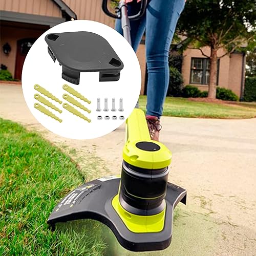 Miniatura 5 de Cabezal de cuchilla para herbívora, kit de cabezal de corte de hierba, repuesto para Ryobi 18 V, 24 V y 40 V RY40210 RY40210A