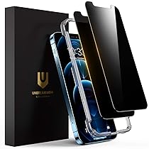 UNBREAKcable Vetro Temperato Privacy per iPhone 12 ,  iPhone 12 PRO 6,1″ – ( Pellicola Antispia Ultra HD, Anti-Impronta, Tocco 3D ) Durezza 9H Schermo Protettivo Doppia Difesa Serie – 2 Pezzi