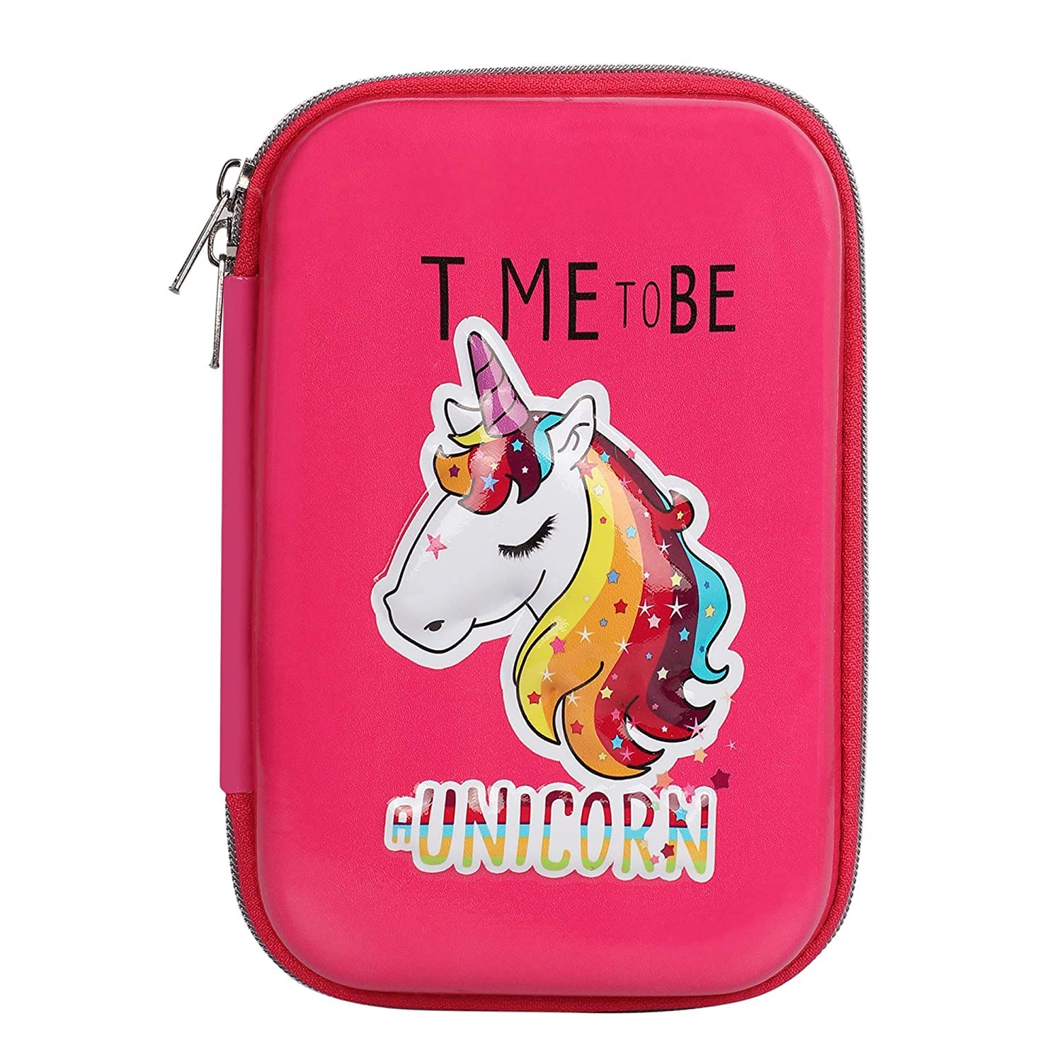 HASTAP Synthetic 3D Embossed Big-Size Unicorn Design Pencil Case With Compartments, Pencil Pouch For Kids, School Supply Organizer For Students, Cosmetic Zip Pouch Bag (Pink) (B0CK5XG41K) Amazon Price History, Amazon Price Tracker