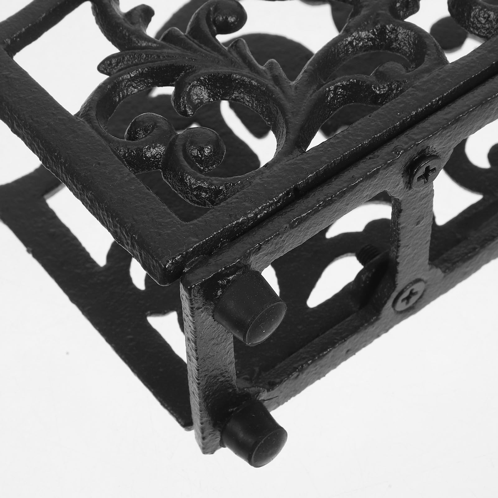 Servilletero de Hierro Forjado Estante para Guardar Servilletas Retro Diseño Vintage y Acabado Pulido Espejo Adecuado para Mesa de Comedor o Baño