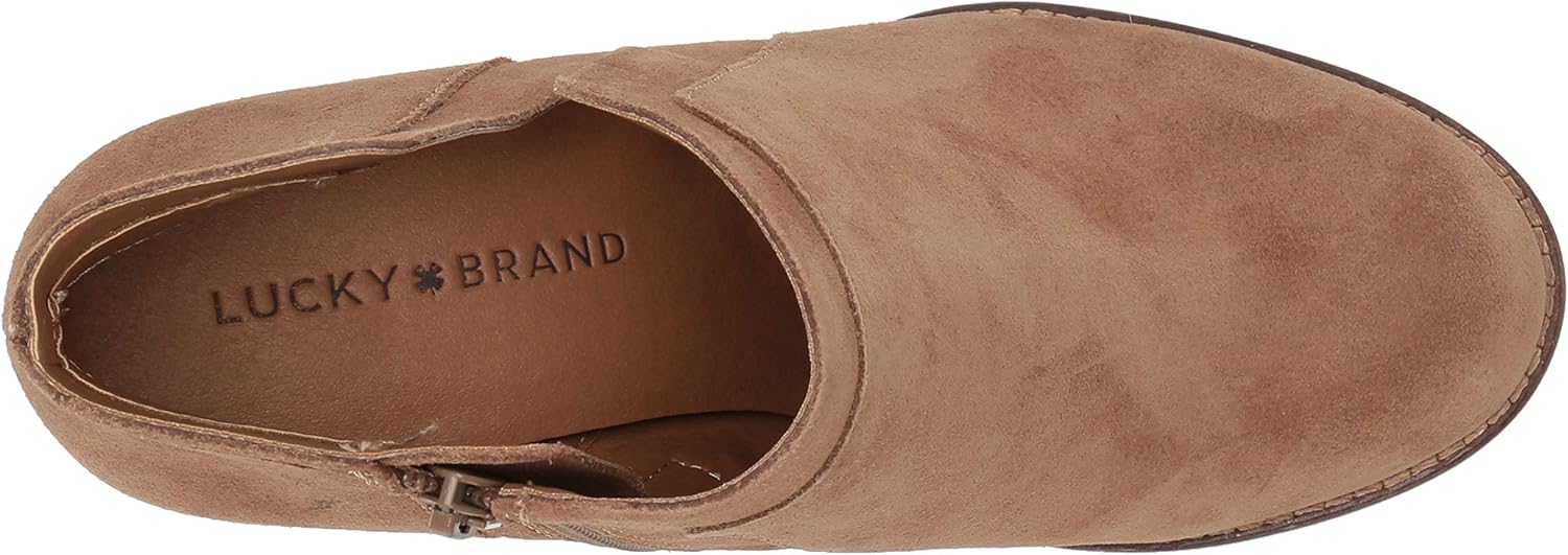 Lucky Brand Womens Yabba Wedge Bootie 9.5 Sesame